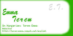 emma terem business card
